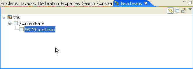 java beans tab