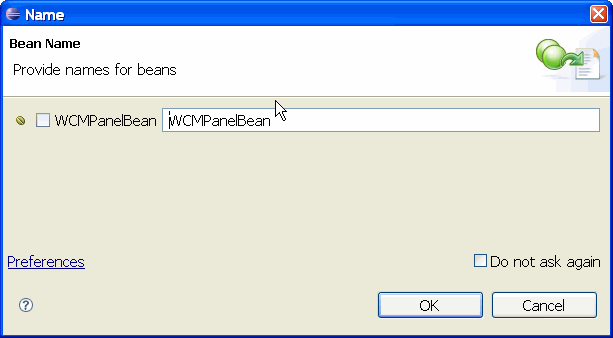 panel bean name